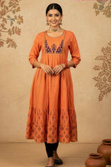 Women's Georgette Indian Kurti – 2 Piece Set | 3720